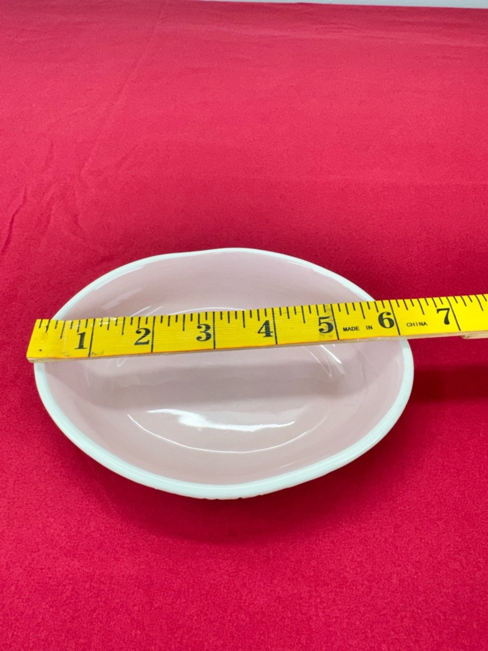 Rae Dunn Pink Ceramic 'SPOILED' Pet Dish - Picture 5 of 6